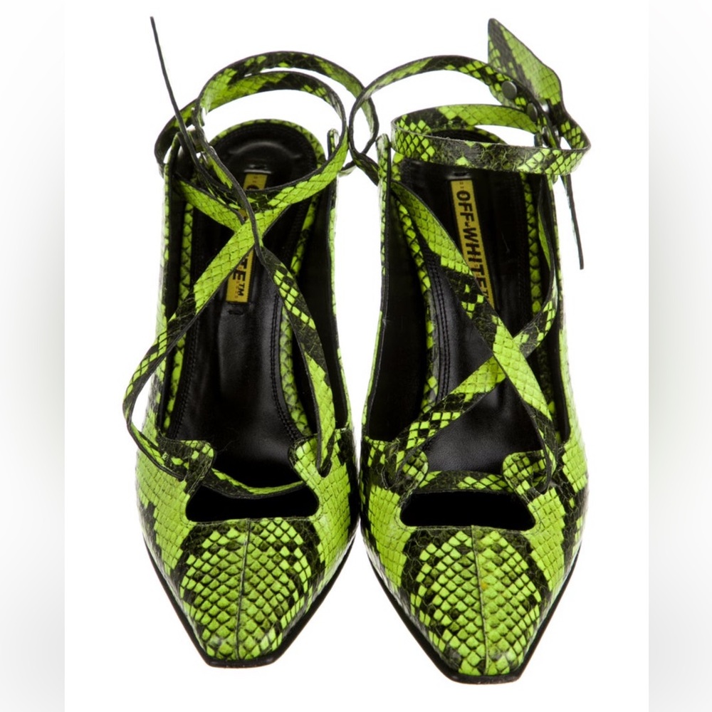 Off-White 2019 Leather Slingback Pumps